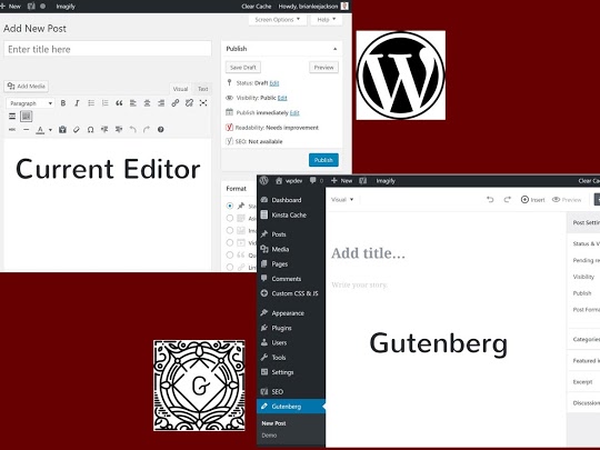 Old and new WordPress Editors